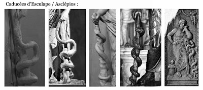 Un ser común en todas las culturas ancestrales: La serpiente Esculturas-vara-de-asclepios