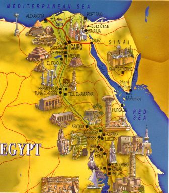 Mapa de Egipto Antiguo