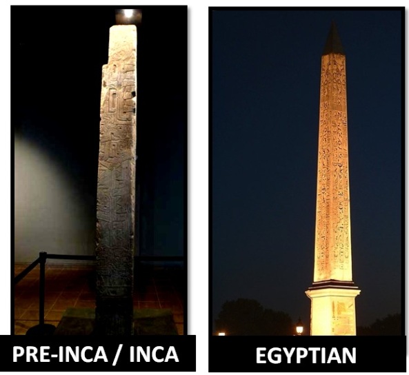 Egyptian-inca-obelisks