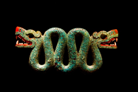 Serpiente bicéfala Azteca 