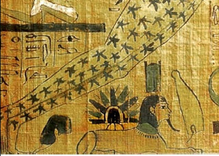 Papiro llegada de Ra desde las Pléyades