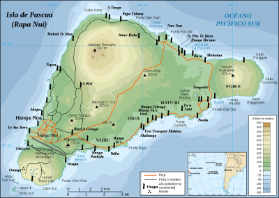 Isla de Pascua - Mapa