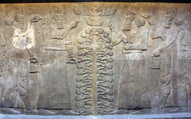 Relieve Asirio (King Ashurnasirpal s. IX BC)