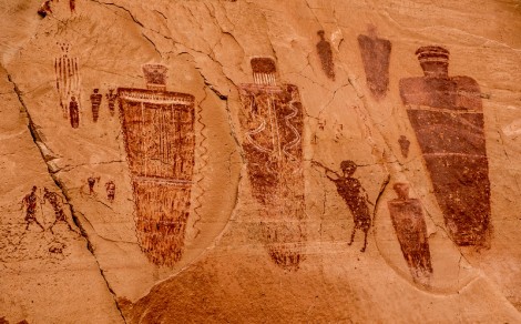 Horseshoe Canyon Great Gallery - Middle Panel